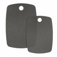 Набор разделочных досок 2шт пластик 35х25см, 30х20см, гибкие "Мрамор" SATOSHI