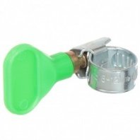 Хомут обжимной червячный с барашком, 8-12 мм, W1