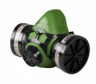 Полумаска STAYER "MASTER" фильтрующая противогазная, в комплекте с фильтрами А1(1/200) 11175_z01