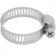 Хомут червячный 20-32мм, 10шт, просечный, оцинкованный, Политех