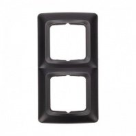 Рамка 2 места, горизонтальная, Черный Металлик DEA KRANZ