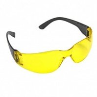 Очки защитные открытого типа, узкие, желтые, удар.проч. Поликарбонат