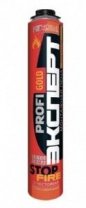 Пена профи ОГНЕСТОЙКАЯ 65л 855г 1000мл ЭКСПЕРТ Stop Fire (от -10°C до +30°C)