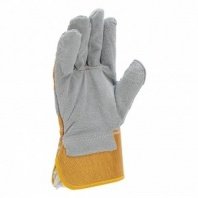 Перчатки спилковые комбинированные, усиленные, утолщенные, размер XL// Сибртех