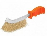 Щетка ручная 1-рядная, пласт. ручка, c латунной щетиной CEA-10 Truper