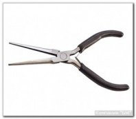 Длинногубцы 115мм, пласт. рукоятки, плоскогубцы МИНИ с удлин. губк. БМ