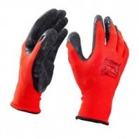 Перчатки "торро" трикотажные, нейлон, текстурированный латексный облив, XL