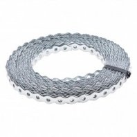 Лента перфорированная вентиляц., "волна", 0,55 мм, LP VLN 1,2 см х 25 м, цинк, Россия// Сибртех