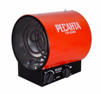 Тепловая электрическая пушка 2кВт, 200м3/час, ТЭН, круглая, 45м2, ТЭП-2000К Ресанта