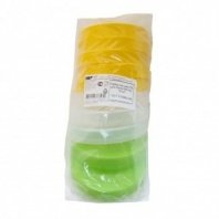 Крышка пластик, двойная, 10 шт, Стандарт Пластик Групп, ПЭ №1, 340-0347, в асс