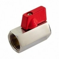 Кран для бытовых приборов, 3/4", г-г, латунь, прямой, STI