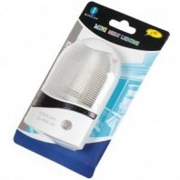 Ночник Сфера, настен, пластик, дат света, бел, SPE13543-8884