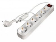 Фильтр сетевой 6 розеток, ПВС 3х1 мм², 16А, с/з, 3м, (шт.)