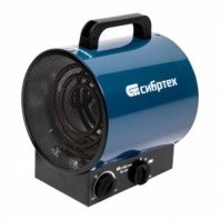 Тепловая электрическая пушка 2кВт, 280м3/час, ТЭН, круглая, 2 реж. вентилятор, 40м2, Сибртех ТВ-2М