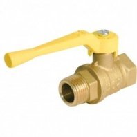 Кран для газа 1/2", Г-Ш, ручка, БАЗ