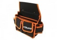 Сумка для инструмента, поясная, черный/оранж, Sturm!