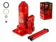 Домкрат гидравлический бутылочный 6 т, h подъема 195-380мм, STARTUL AUTO