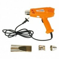 Фен технический 1800Вт, 300-500 л/мин, 375/495 °С, БАРБЕКЮ-МАСТЕР 2 ступени, 3 насадки Союз