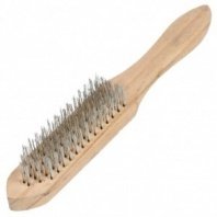 Щетка ручная 6-рядная, дер. ручка, металл. Bartex