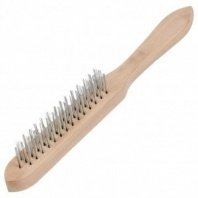 Щетка ручная 3-рядная, дер. ручка, Bartex