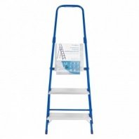 Лестница стремянка 3 ст, стальная (сталь+алюм.ступени) РемоКолор