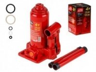 Домкрат гидравлический бутылочный 4 т, h подъема 170-340мм, STARTUL AUTO