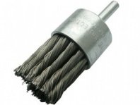 Щетка для дрели 28мм, чашка крученая со шпилькой "Венчик",