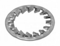 Шайба оц. М8, (2000шт), DIN6798 J, стопорная с внутренними зубьями