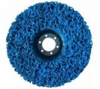Круг зачист. полимер. (коралловый) 125х22,2мм синий для УШМ Derzhi 46125-02