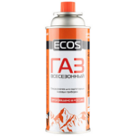 Газ в баллоне для портативных приборов ECOS (цанговый, всесезонный, 400мл.)