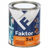 Грунт-эмаль зеленая 0,8кг, 3 в 1, по ржавч, алкид, Ярославские краски, Faktor