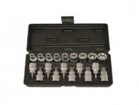 Набор головок и бит 1/2" TORX, (E10-E24, T20-T70), кейс, CrV БМ