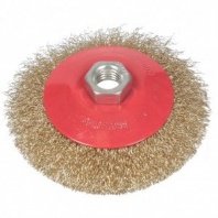 Щетка металл. для УШМ 115мм/М14 тарелка пушистая гайка Bartex