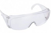 Очки защитные прозрачные, поликарбонат, боковая и верхняя защита, СИБРТЕХ 89155