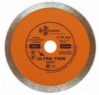 Алмазный диск сплошной 76x10мм, тонкий Эксперт hot press Trio Diamond