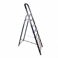 Лестница стремянка 7 ст, сталь, 1 секция, 1.45 м, 150 кг, Alumet, М8407