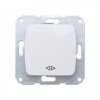 Выключатель 1 кл. перекрёстный С/У, белый, 10А мех. KRANZ DEA