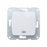 Выключатель 1 кл. перекрёстный С/У, белый, 10А мех. KRANZ DEA