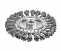 Кордщетка дисковая P.I.T. 125x0,5мм, стальная крученая проволока, резьба M14 (APLS12-S125)