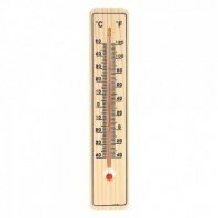 Термометр деревянный Классик малый, блистер, 20х4см VETTA