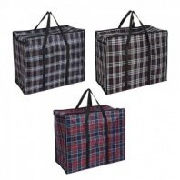 Сумка хозяйственная, "Шотландка", 60х50х30см, 90л, до 12кг, полипропилен, 3 цвета VETTA