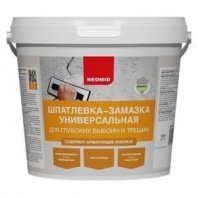 Шпатлевка универсальная 1,4кг, для нар.и внутр. работ, для выбоин и трещин Neomid