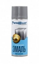 Эмаль серебро глянцевая 520мл металлик, акриловая, Ремоколор