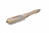 Щетка ручная 6-рядная, дер. ручка, сталь. щетина Sturm!