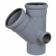 Крестовина канализационная 2-плоск, 110х110х50мм, 45 град., правая, РосТурПласт, 36538