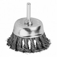 Щетка для дрели 65мм, чашка крученая со шпилькой Matrix