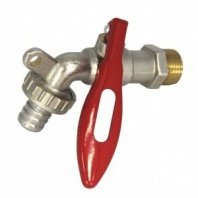 Кран водоразборный, 1/2", со штуцером, под замок, инд уп, MasterProf