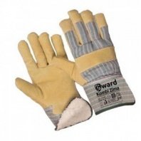 Перчатки спилковые комбинированные Комби ЗИМА на меху