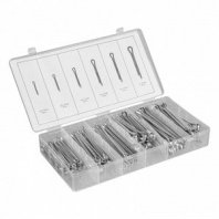 Набор шплинтов, S головки х L: 3,2х50, 4х64, 4,8х76, 6,4х50, 6,4х76, 8х64 мм, 144 предм.// Сибртех