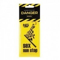 Ароматизатор бумажный Danger/Sex non stop, ваниль NEW GALAXY